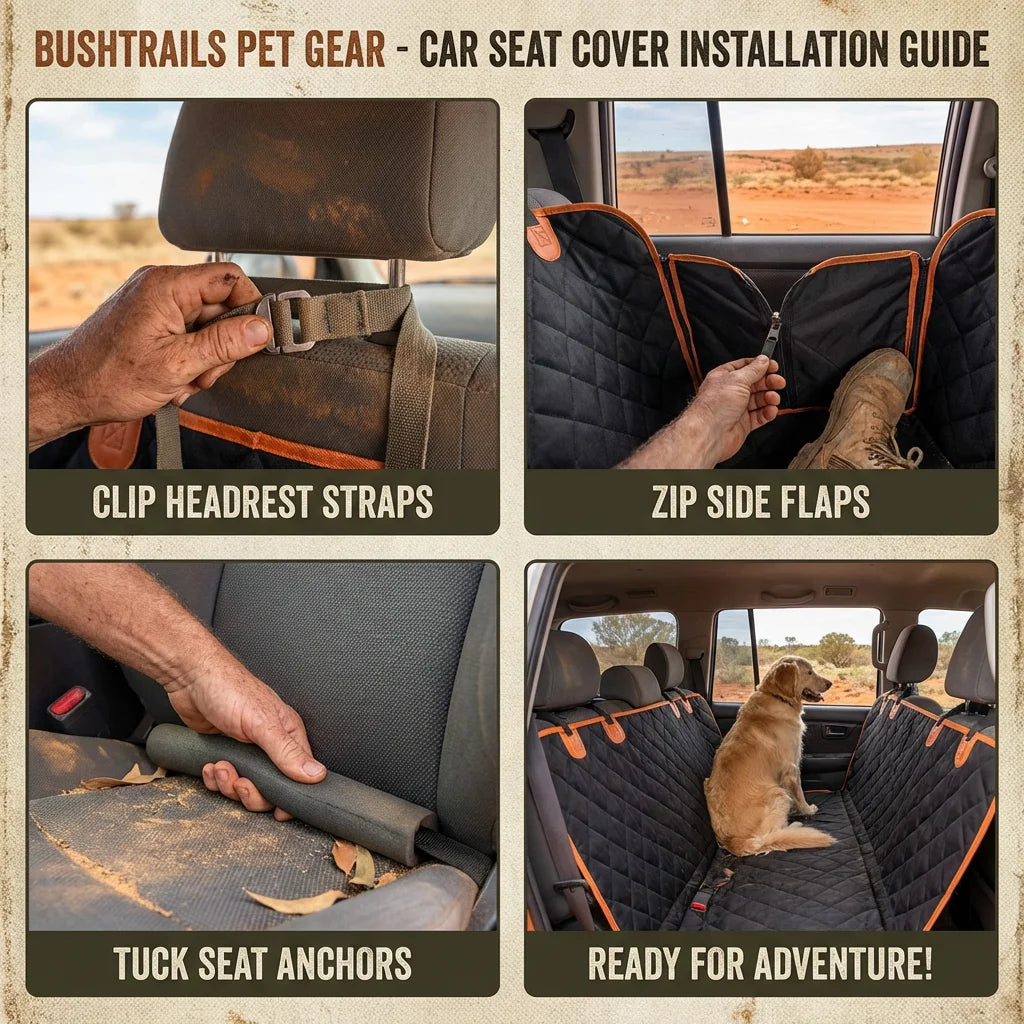 Heavy Duty Waterproof Pet Car Seat Cover | Durable Adventure Gear - Premium Pet Gear for Australian Homes - Simple Pet Co