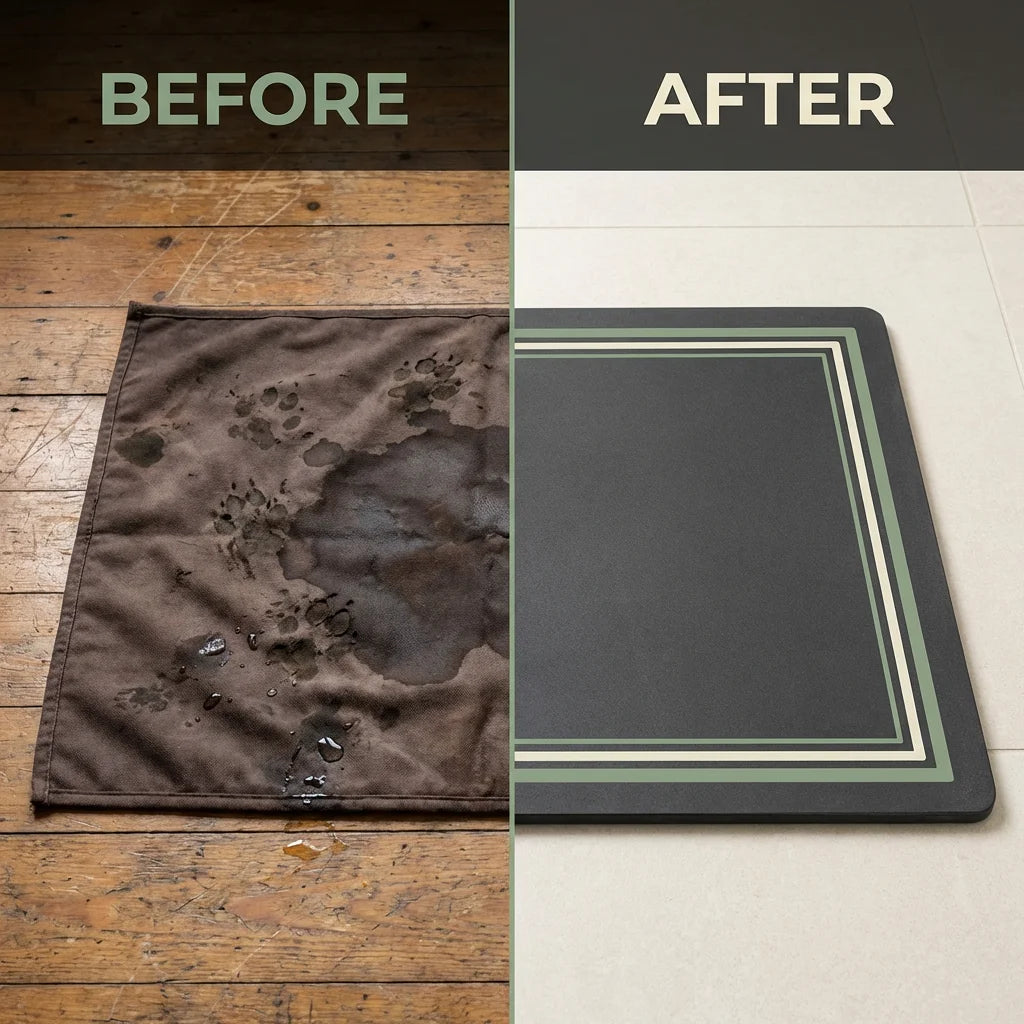 Rapid-Dry Diatomite Pet Feeding Mat | Absorbent & Anti-Slip Floor Protector - Premium Pet Gear for Australian Homes - Simple Pet Co