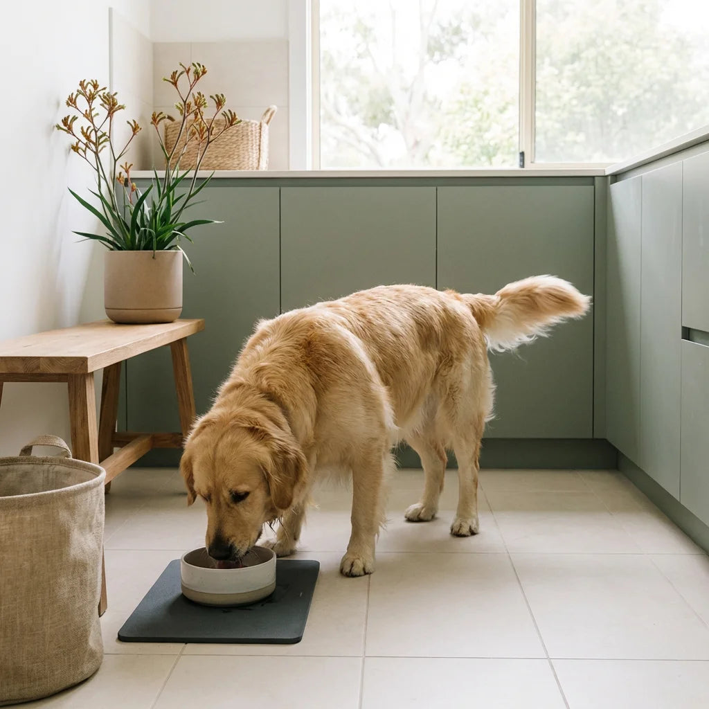 Rapid-Dry Diatomite Pet Feeding Mat | Absorbent & Anti-Slip Floor Protector - Premium Pet Gear for Australian Homes - Simple Pet Co