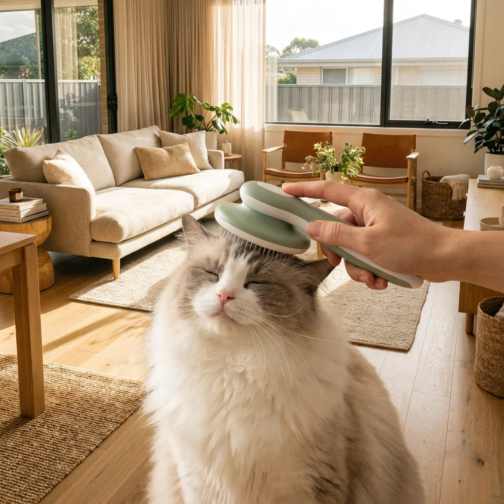 One-Click Self-Cleaning Deshedding Brush | Gentle Massage Pet Groomer - Premium Pet Gear for Australian Homes - Simple Pet Co
