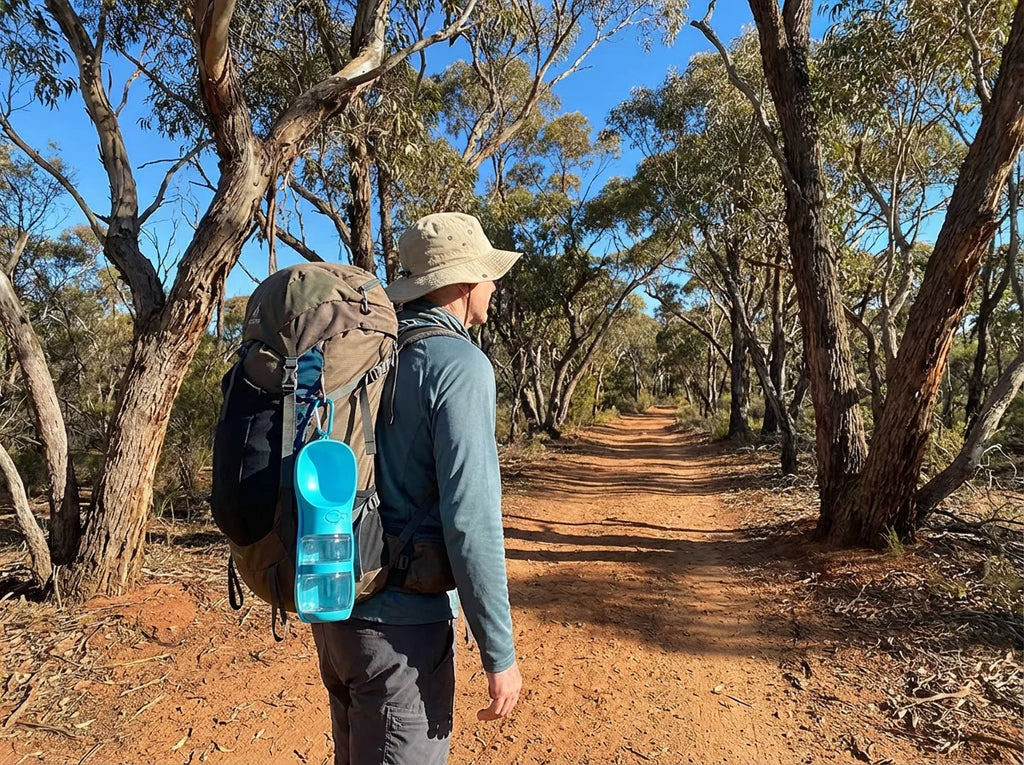 Adventure-Ready 4-in-1 Dog Travel Water Bottle | Portable Food & Waste Kit - Premium Pet Gear for Australian Homes - Simple Pet Co