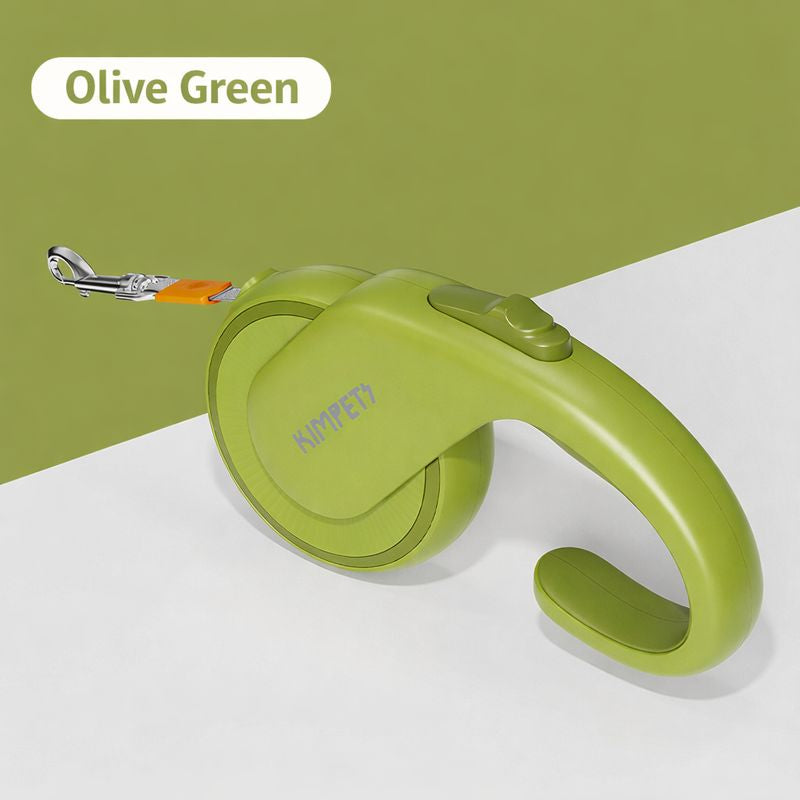 Retractable Dog Leash 3m / 5m with Reflective Heavy Duty Nylon Rope, Smooth control with One-Button Brake