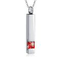 12 Kinds  Birthstone Cremation Jewelry for Ashes Men Women Urn Necklace Stainless Steel Memorial Jewelry - Premium Pet Gear for Australian Homes - Simple Pet Co