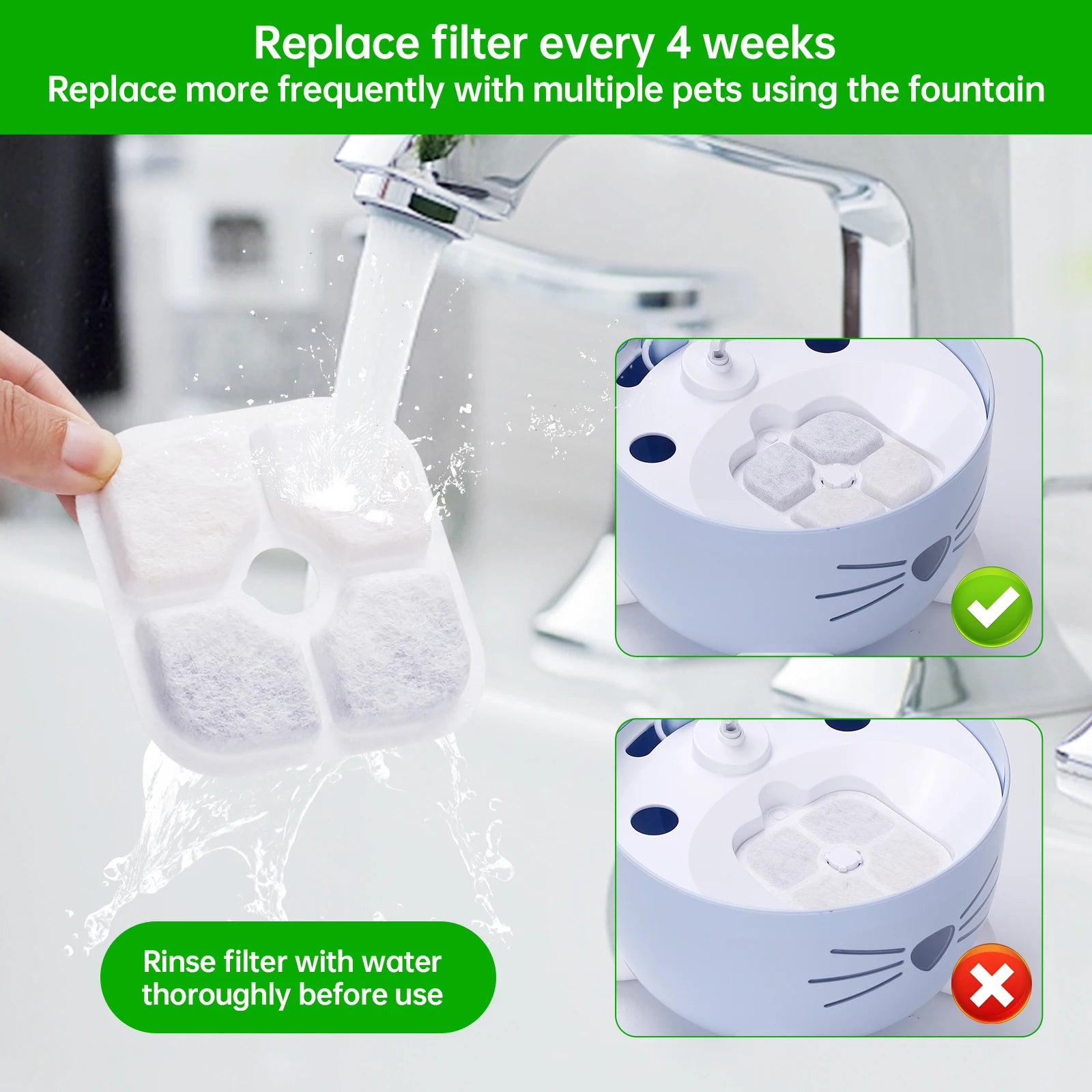 12pcs Pet Water Drinking Fountain Filters for Pixi Dog Dispenser Activated Carbon - Premium Pet Gear for Australian Homes - Simple Pet Co
