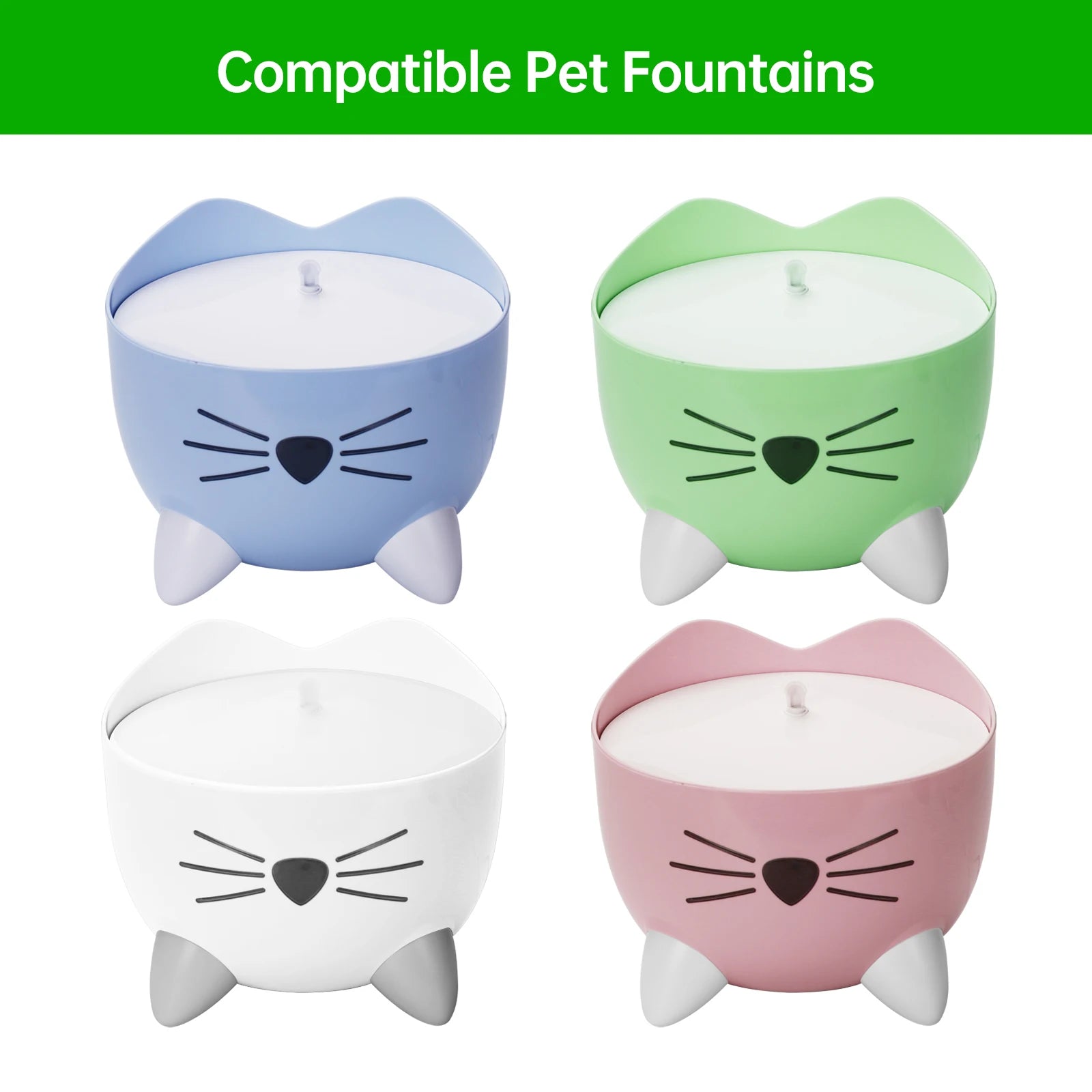 12pcs Pet Water Drinking Fountain Filters for Pixi Dog Dispenser Activated Carbon - Premium Pet Gear for Australian Homes - Simple Pet Co
