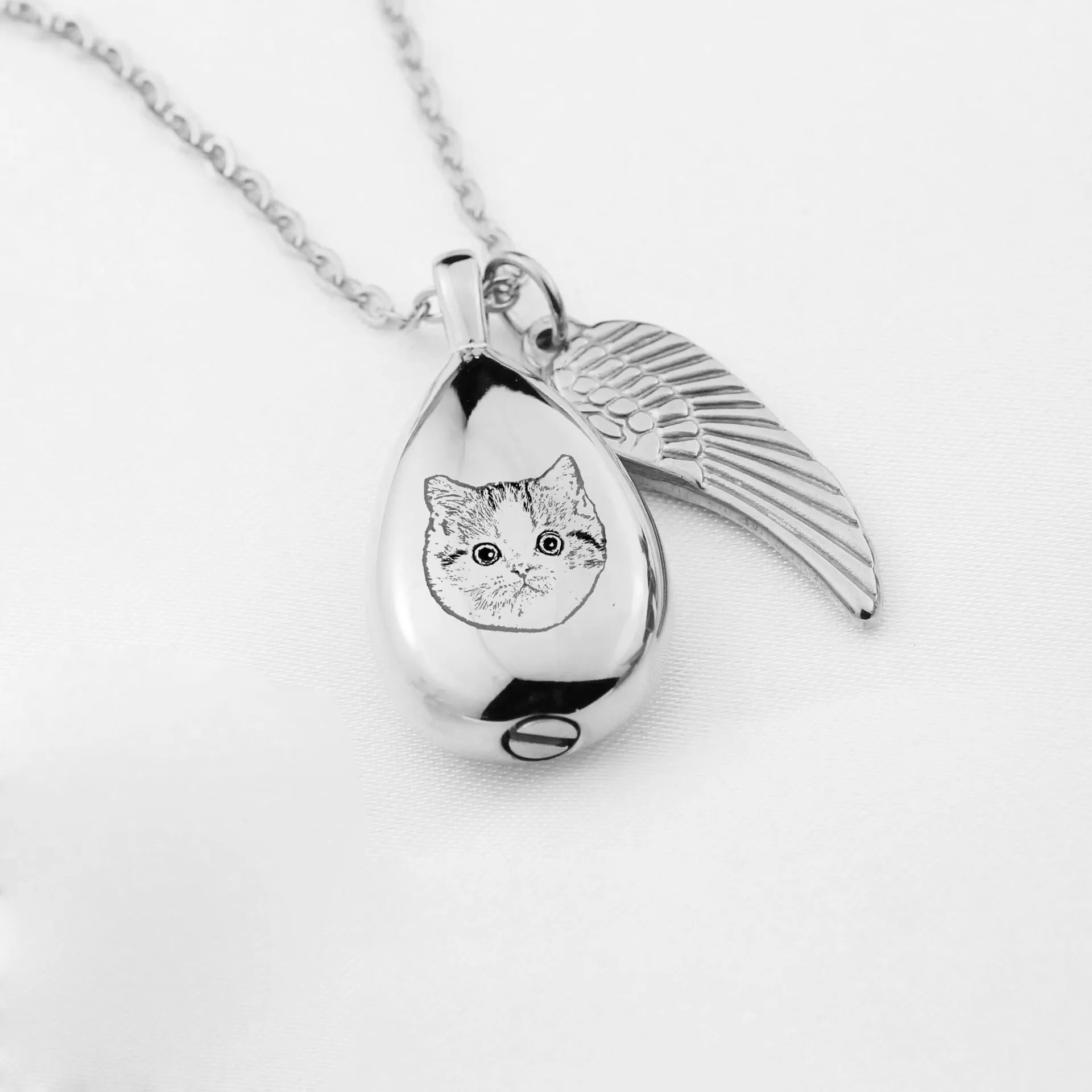 Teardrop Urn Necklace Pendant Cremation Jewelry Ashes Pet Keepsake with CE Certification for Dog Lovers - Premium Pet Gear for Australian Homes - Simple Pet Co