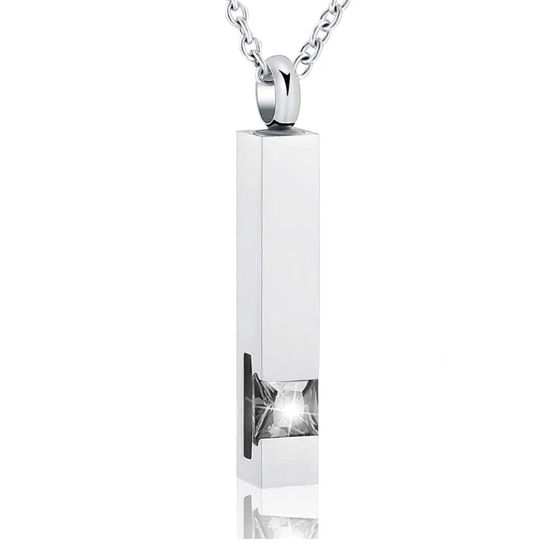 12 Kinds  Birthstone Cremation Jewelry for Ashes Men Women Urn Necklace Stainless Steel Memorial Jewelry - Premium Pet Gear for Australian Homes - Simple Pet Co
