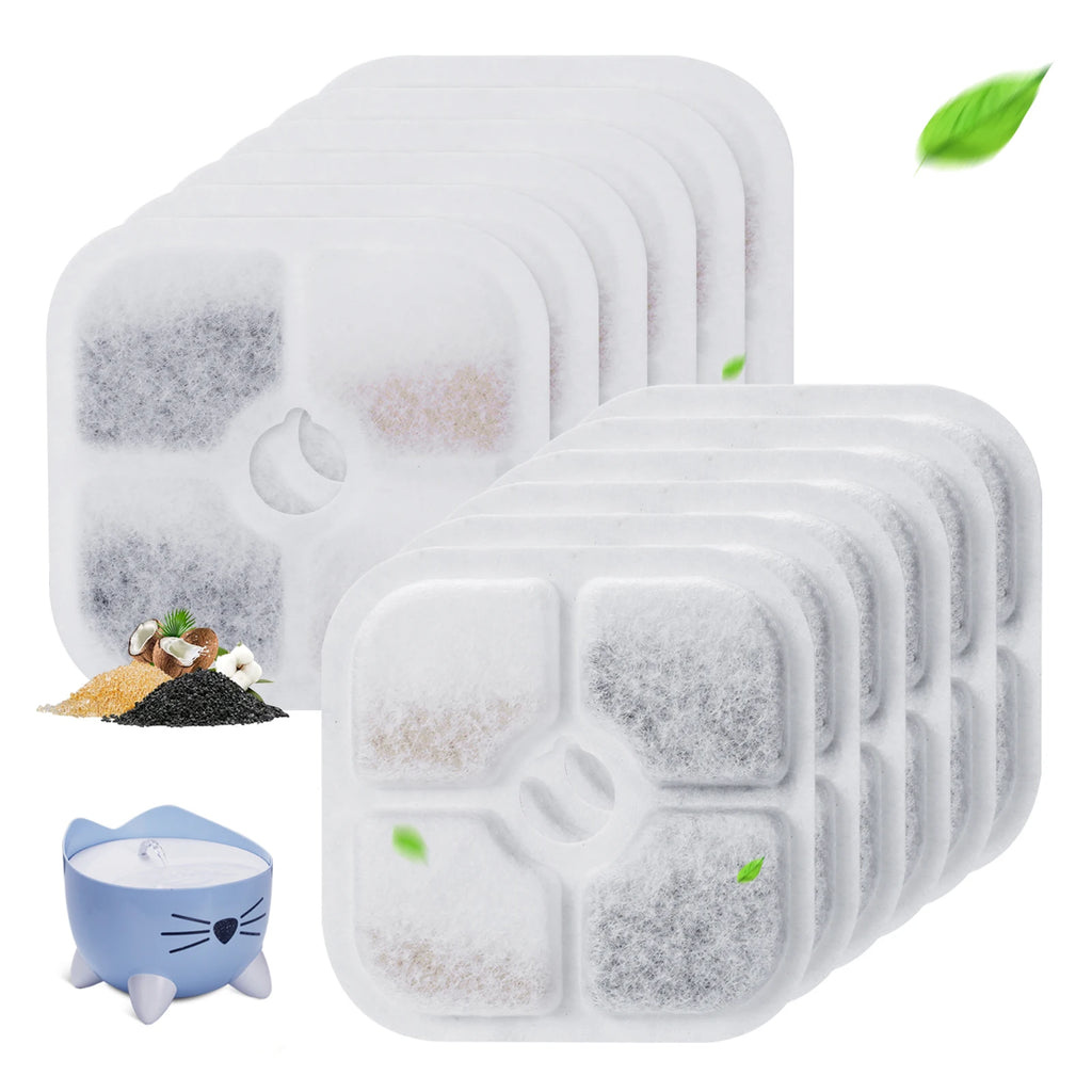 12pcs Pet Water Drinking Fountain Filters for Pixi Dog Dispenser Activated Carbon - Premium Pet Gear for Australian Homes - Simple Pet Co