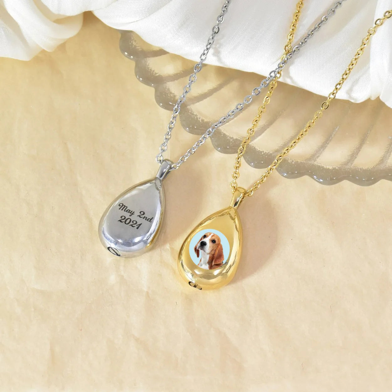 Teardrop Urn Necklace Pendant Cremation Jewelry Ashes Pet Keepsake with CE Certification for Dog Lovers - Premium Pet Gear for Australian Homes - Simple Pet Co