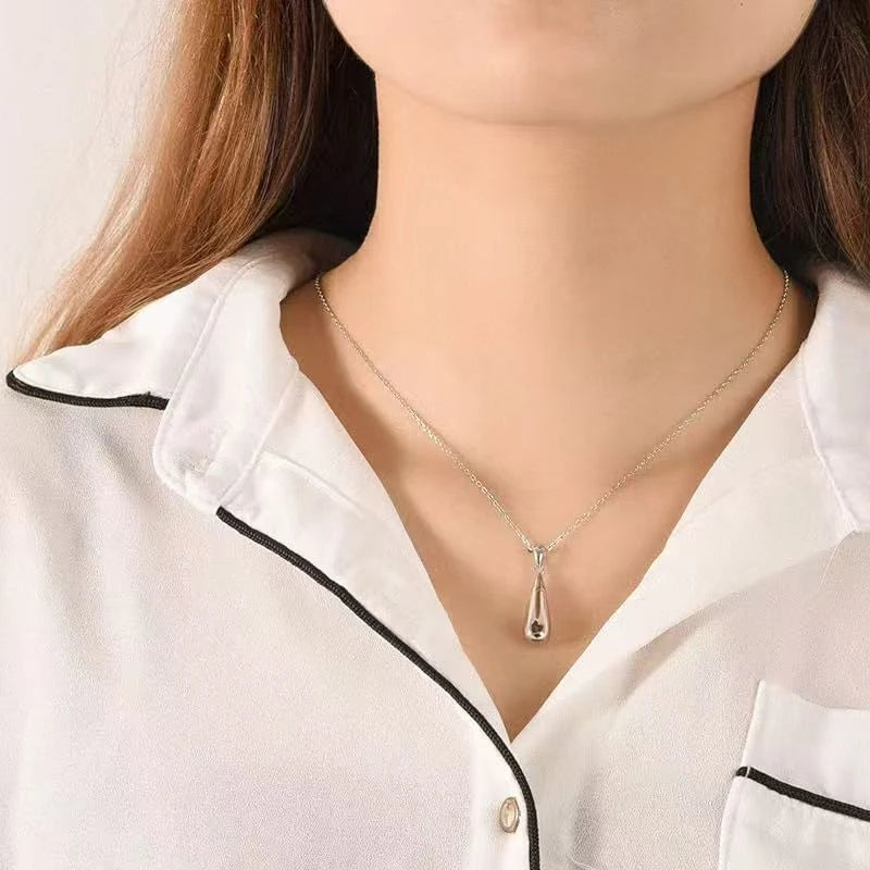 925 Sterling Silver Urn Pendant Necklace Teardrop Cremation Jewelry for Ashes Memorial Keepsake for Women - Premium Pet Gear for Australian Homes - Simple Pet Co