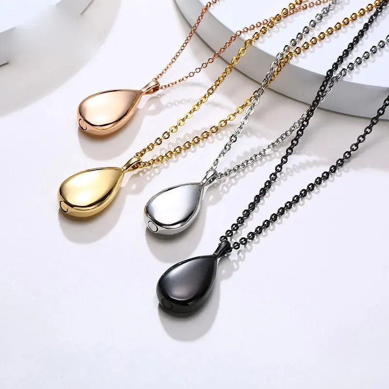Teardrop Urn Necklace Pendant Cremation Jewelry Ashes Pet Keepsake with CE Certification for Dog Lovers - Premium Pet Gear for Australian Homes - Simple Pet Co