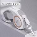 Retractable Dog Leash 3m / 5m with Reflective Heavy Duty Nylon Rope, Smooth control with One-Button Brake