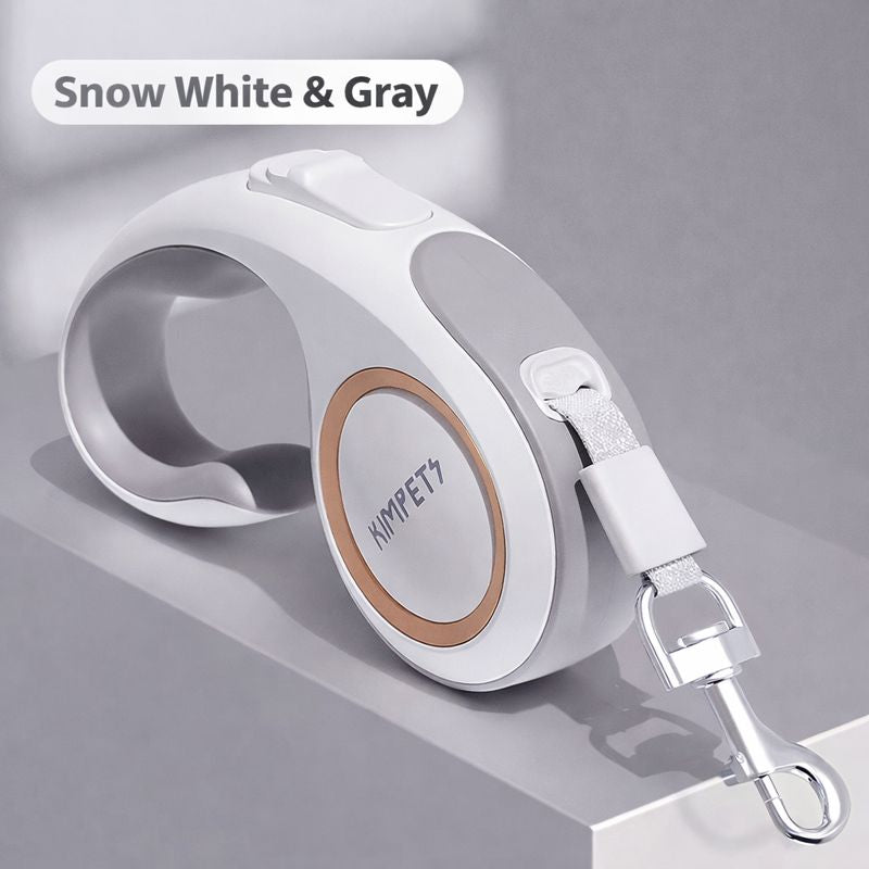 Retractable Dog Leash 3m / 5m with Reflective Heavy Duty Nylon Rope, Smooth control with One-Button Brake