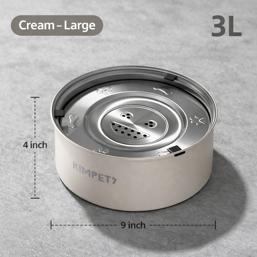 Minimalist stainless steel pet bowl designed to reduce spills and mess. Durable, easy to clean, and stable for everyday feeding. Suitable for both dogs and cats, ideal for food or water at home.