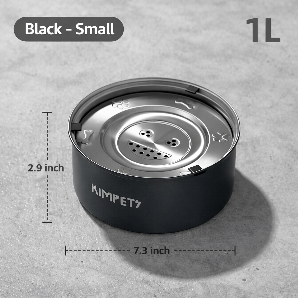 Minimalist stainless steel pet bowl designed to reduce spills and mess. Durable, easy to clean, and stable for everyday feeding. Suitable for both dogs and cats, ideal for food or water at home.